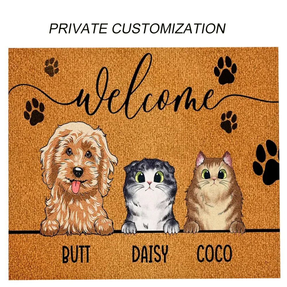 Private Customization Indoor Floor Mat Practical Good Product Ideal Holiday Gift Personalized Mat for Porch Patio Living Room