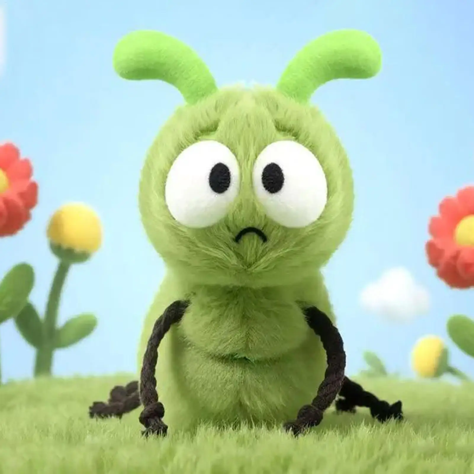 16 cm Leuke cartoon rups knuffel Collectible Pluche Poppen Zacht Gevulde Pluche Speelgoed voor Jongens Meisjes Fans Kerstcadeaus