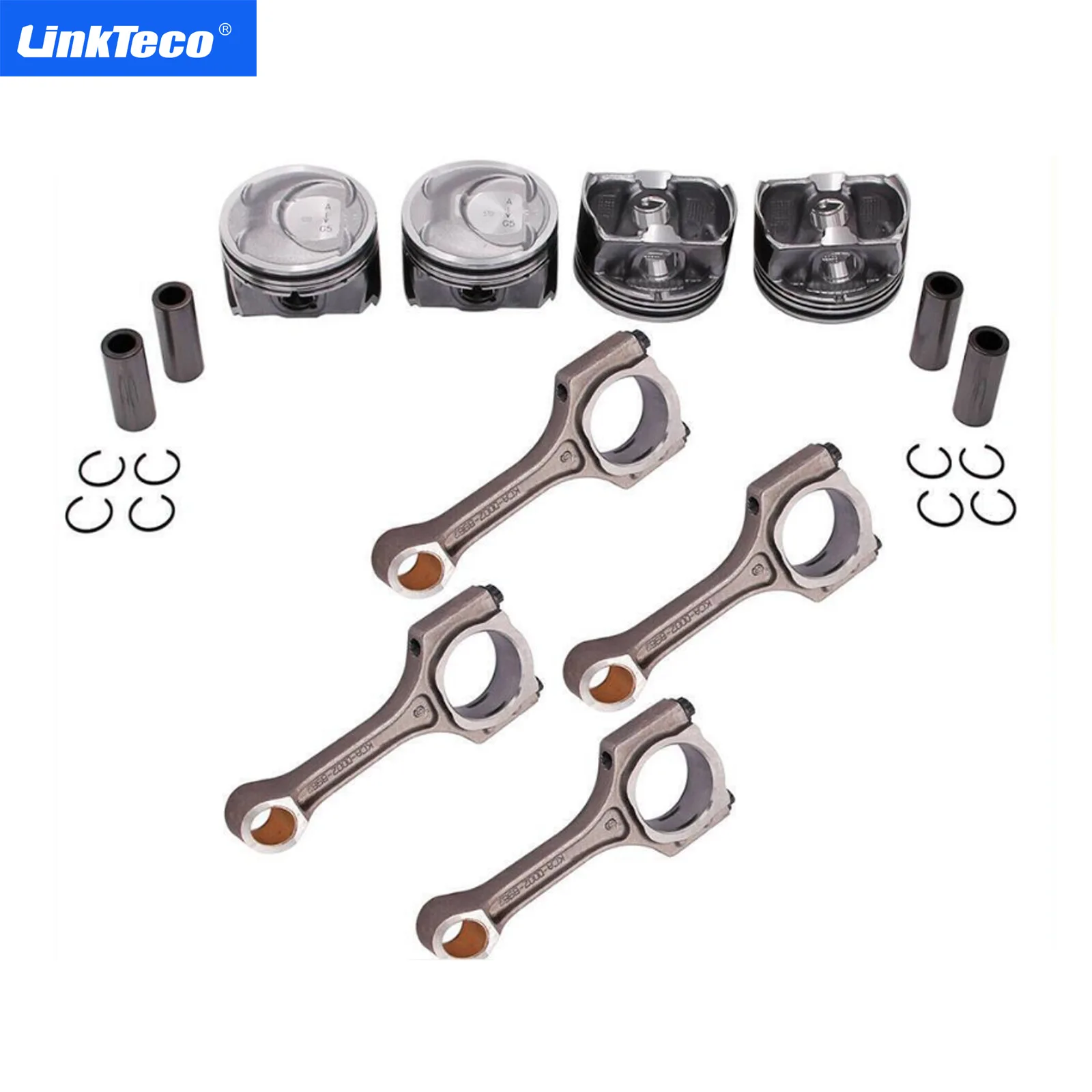 Car Engine Connecting Rods + Piston Kit for Hyundai Sonata Kia Optima Sorento 2.4 L 2011-2013 23040-2G500 Car Accessories