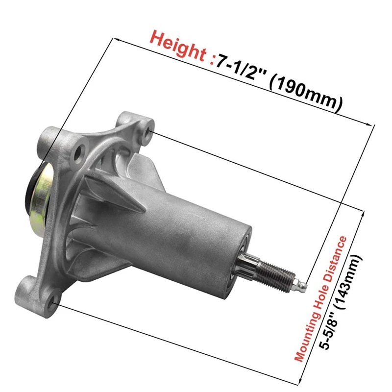 2X Mower Mandrel Assemblies Spindle Assembly For Husqvarna Craftsman 285-585 532187292 587819701 532187281