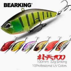 BEARKING Pro 100mm 32g nice Wobblers fishing tackle fishing lures vibration bait for ice fishing Artificial accessories