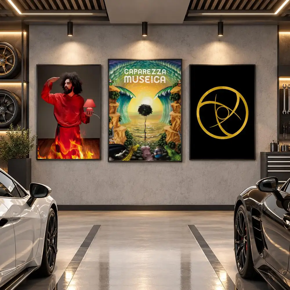 C-Caparezza Orbit Orbit Poster Wall Art Sticker For Living Room Bedroom Bar Home Decor Mural Painting Decoration
