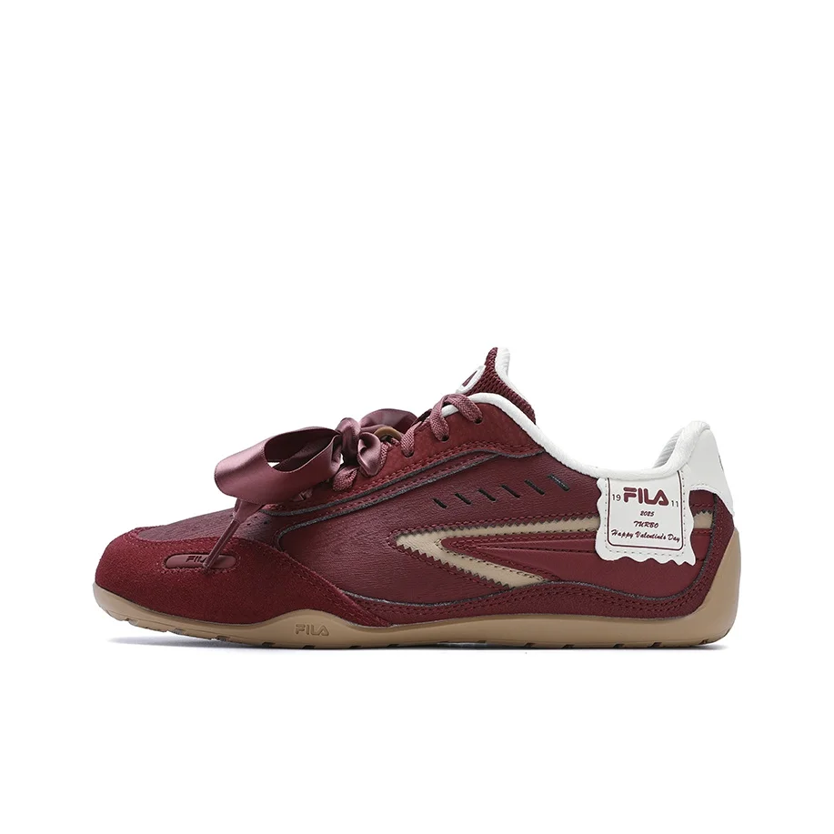 

Кроссовки для скейтбординга FILA TURBO с амортизацией, низкие, женские, красно-белые, F12W512214FHA