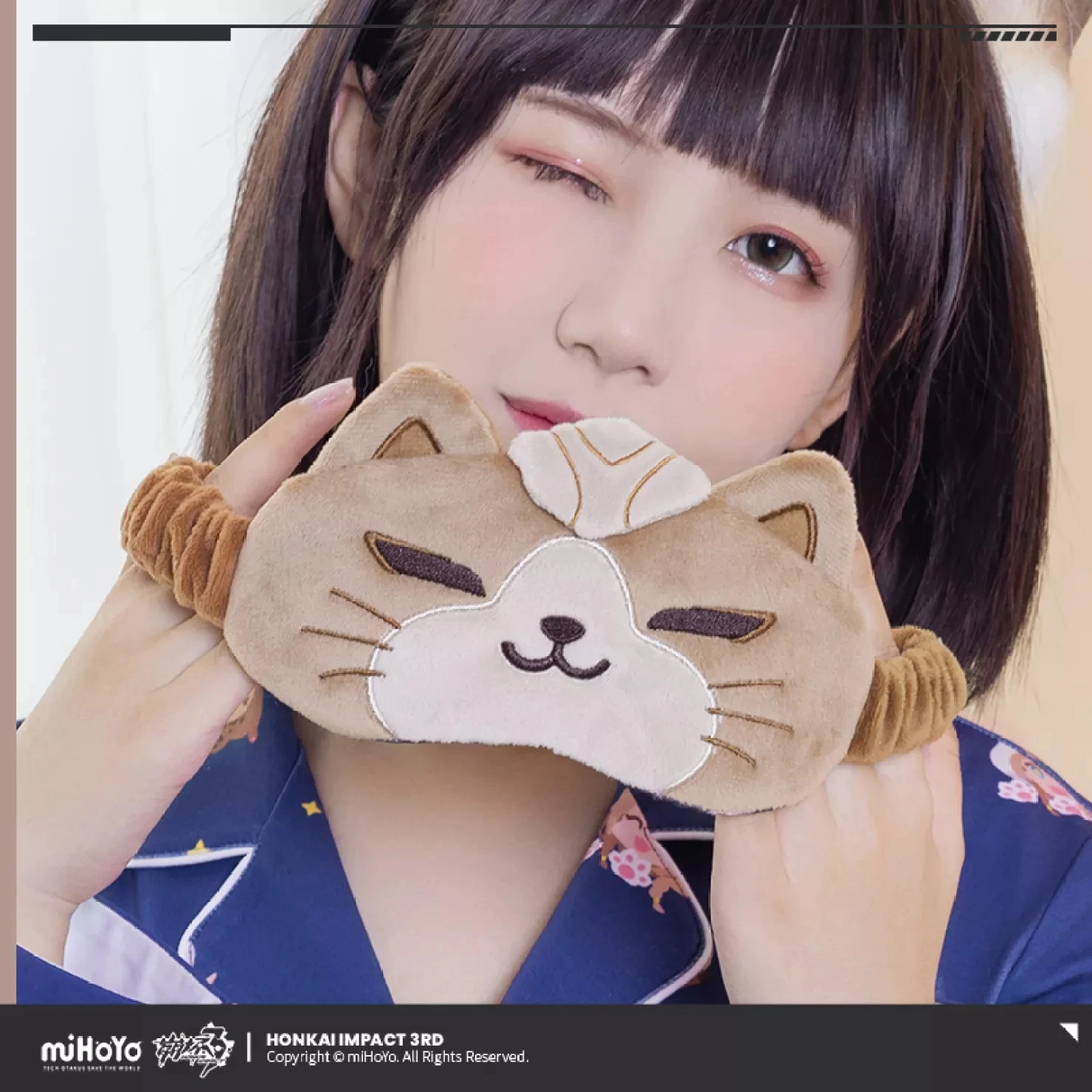 

Game Honkai Impact 3 Cosplay Accessories Pardofelis Reverist Calico Theme Props Anime Kawaii Cat Eye Mask Halloween Xmas Gift