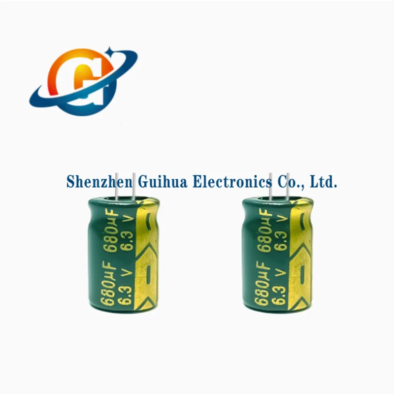 10pcs 6.3v680uf high-frequency low resistance long-life electrolytic capacitor volume 8X12M