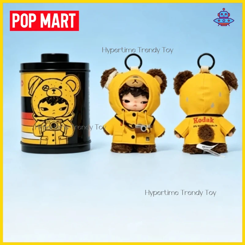 Новинка! Хит продаж! POP MART Hirono X Kodak Ono Bear: Виниловая плюшевая игрушка-украшение, милая подвеска, игрушка-компаньон для дома, кукла, сюрприз, праздничные подарки
