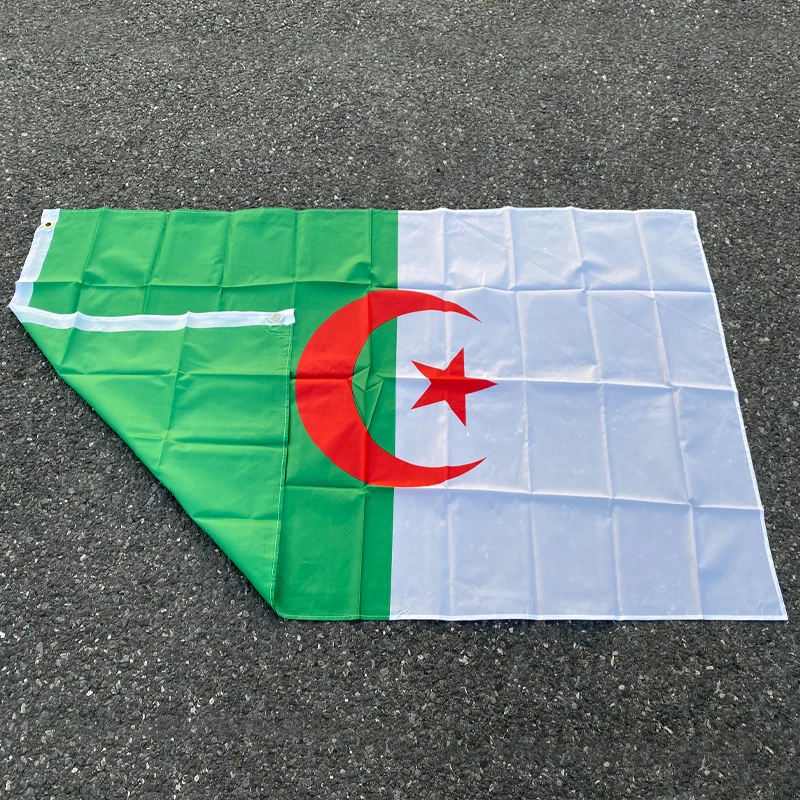 aerlxemrbrae flag  90*150cm  The Algeria Flag Polyester Flag 5*3 FT  High Quality