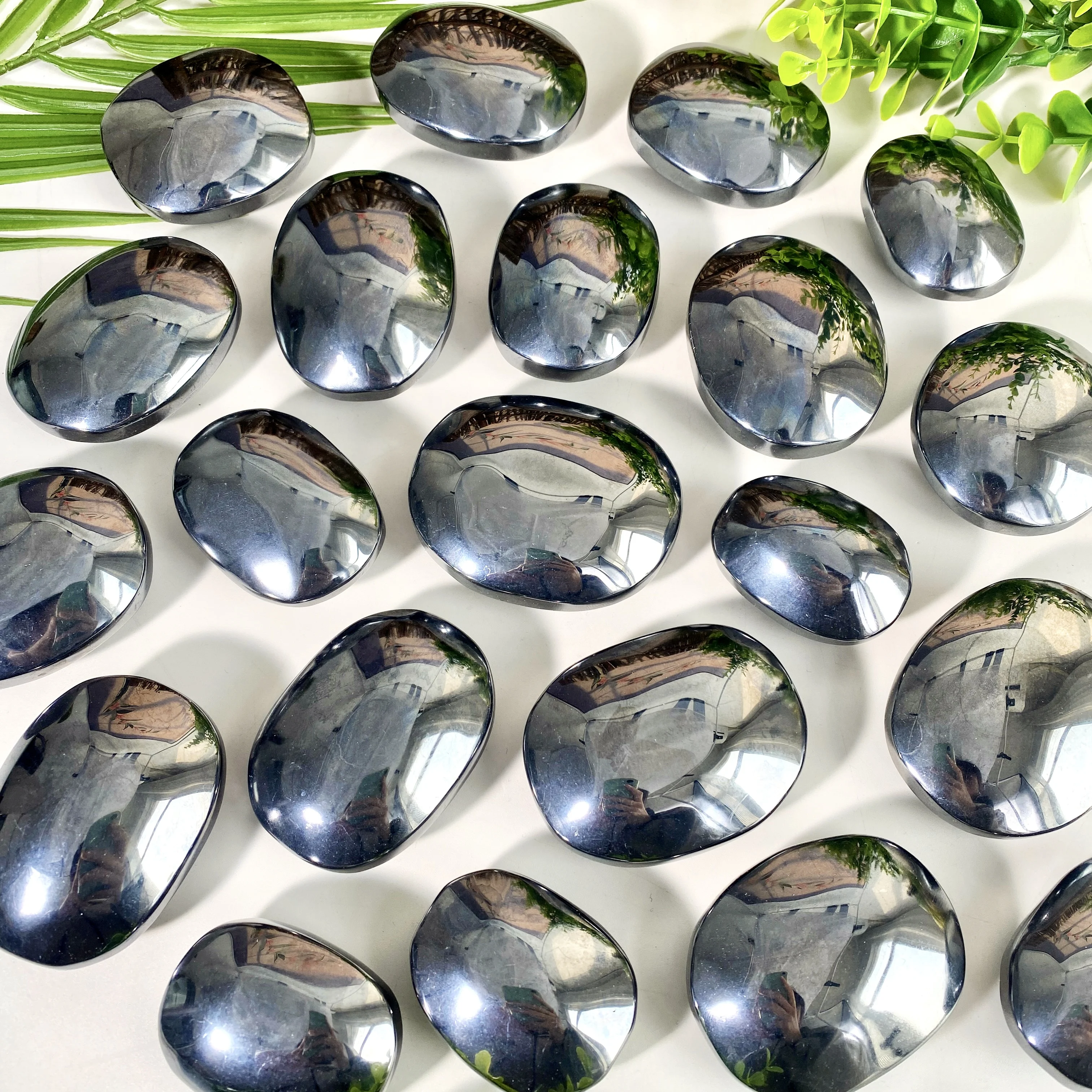 1 pieza aleatoria, decoración de piedra de palma de terahercios de alta calidad, piedra cruda de cristal Natural, regalo de cumpleaños, decoración de escena.