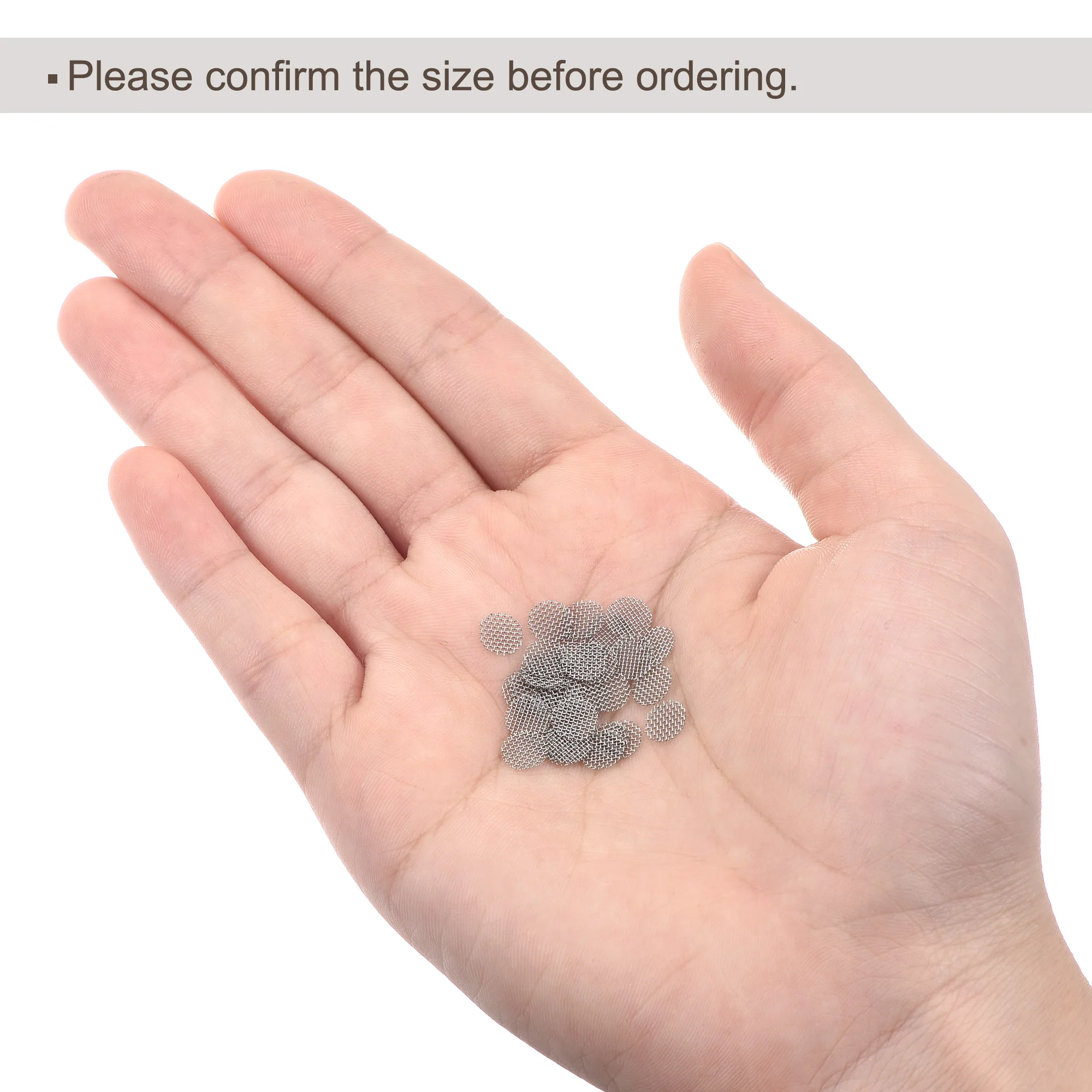 Uxcell ท่อหน้าจอหน้าจอสแตนเลส6มม.สำหรับท่อกรอง,Pack Of 30