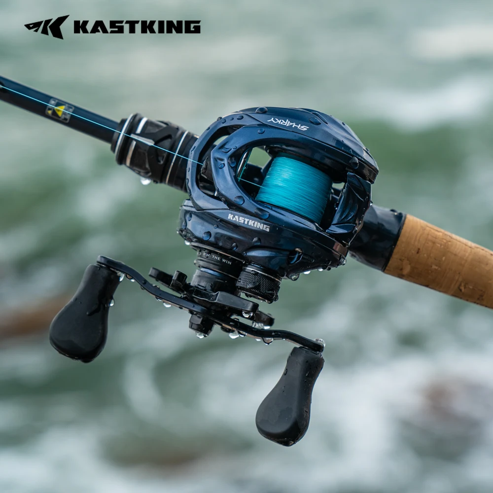 KastKing Sharky Ultra Castingrolle 7.2:1 Übersetzungsverhältnis 2+9+1 Lager Leichtgewicht 7KG Max Bremskraft Weitwurf-Baitcasting-Angelrolle