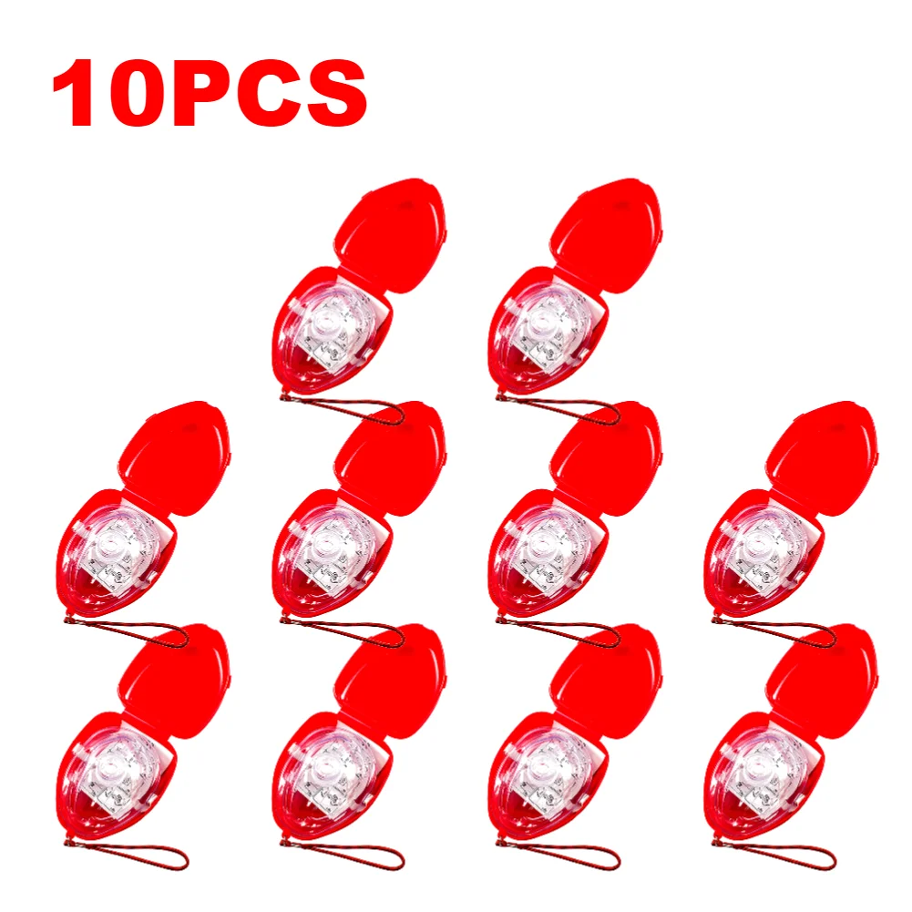 1-10PCS Ehbo CPR Ademhalingsmasker One-Way Kunstmatige Ademhaling Ademhalingsautomaat Maskers Outdoor Camping Emergency redder vraagt