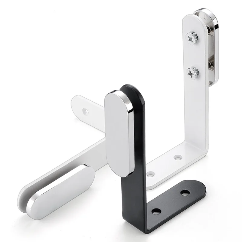 4Pcs Desk Front Screen L Bracket Hanger With Decorative Cap