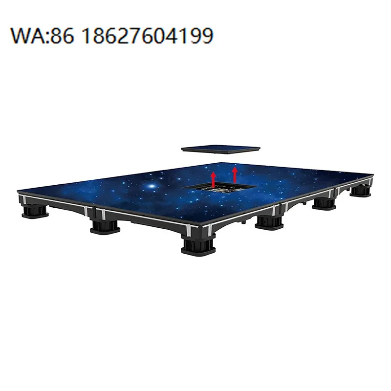

Custom High Quality LED Dance Floor Waterproof Interactive Panel Tile Screen For Stage Party
