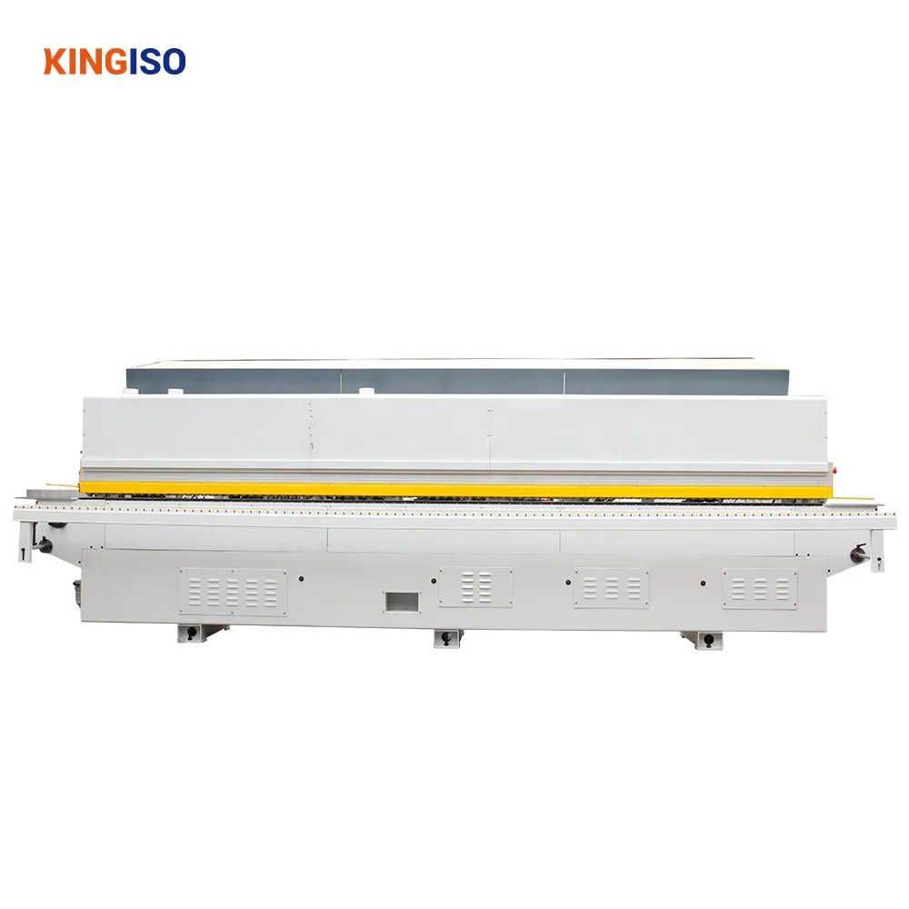 KINGISO Compact Edge Banding Machine Mini Edge Gluing Machine Plywood Production Buffing High Automatic PLC Controlled 15kw 380V