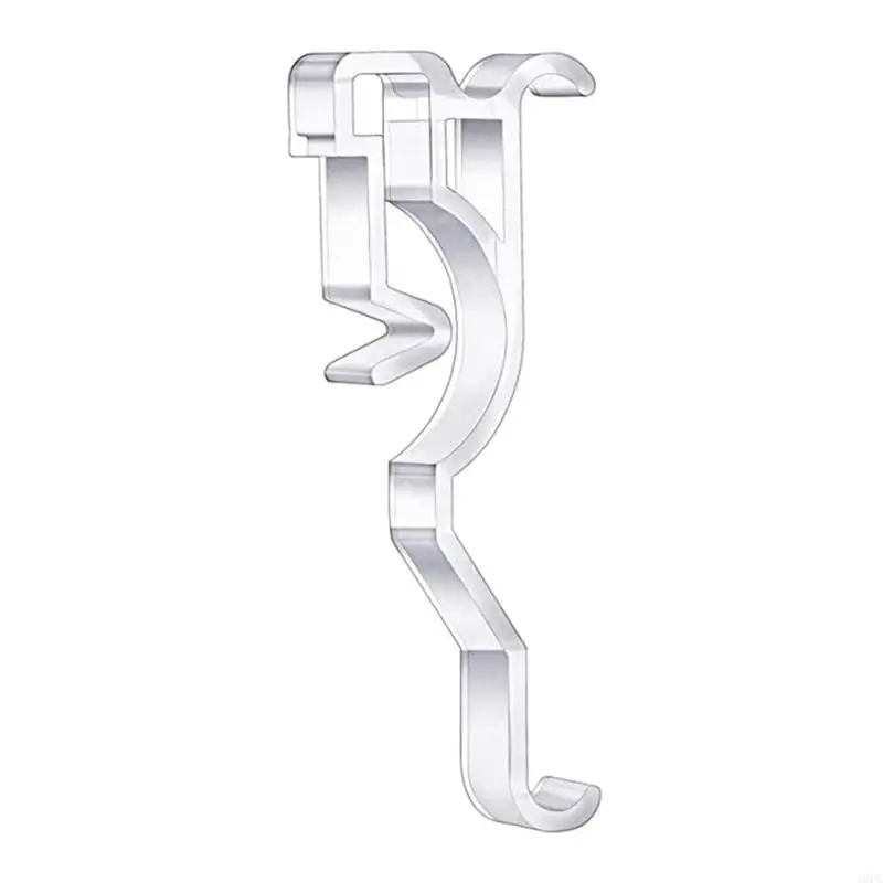 16FC Horizontal Blind Clips 2.5 Inch 10Pcs Plastic Clear Valance Retainer Clip for Home Kitchen Bedroom Office Valance Window