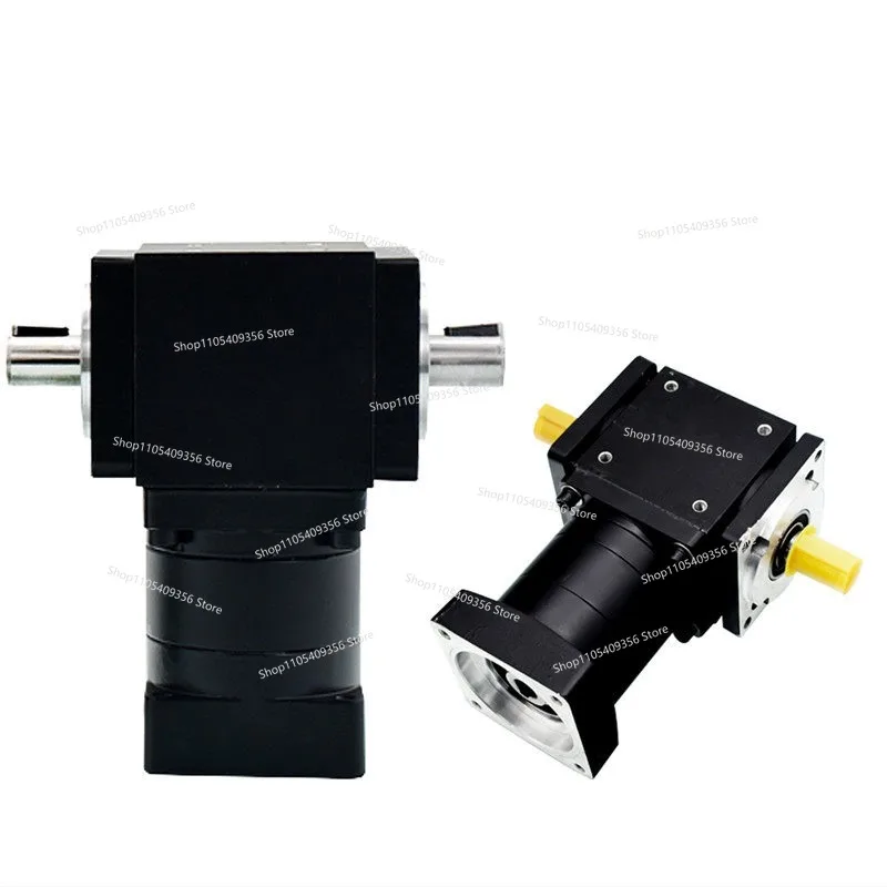 For 57/60 Ladder T Type Servo Stepper Motor Planetary Reducer Commutator Right Angle Double Out Shaft 90 Degrees