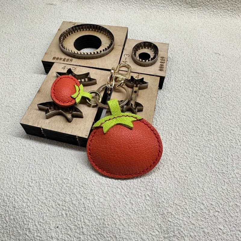 Sweet Persimmon Shaped Custom Laser Die DIY Leather Hanging Ornament Making Tools Custom cutting mold