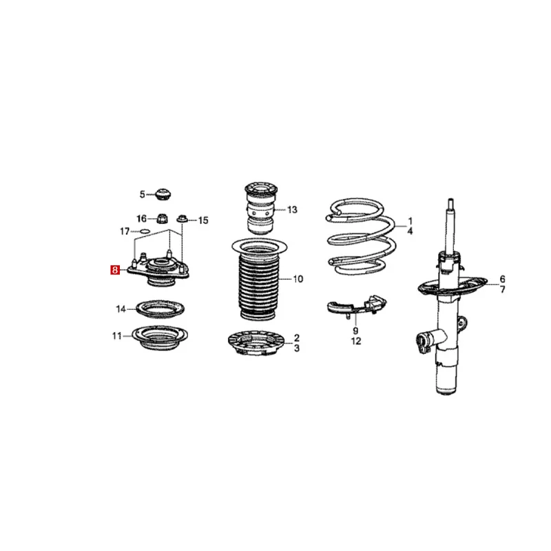 51670-THA-H01 Suitable for Ho nd a CR -V UR V Front shock absorber top rubber shock absorber top rubber front machine upper seat