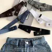 New 4/3/2/1PC Stretch Elastic Waist Band Invisible Belt Buckle-Free Belts for Women Men Jean Pants Dress No Buckle Easy To Wear - Image 2