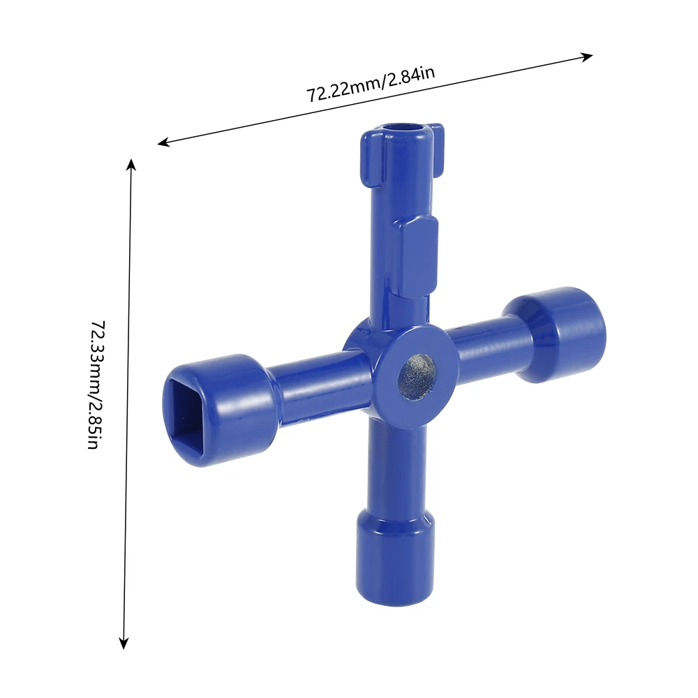 Utilities Key Multifunction 4 Ways Universal Cross Wrench KEY For Train Electrical Elevator Cabinet Valve Faucet Cabinet Opening