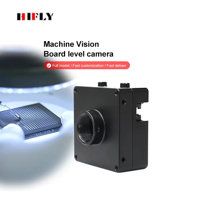 ZXY HIFLY 1.3MP 221.25FPS 1/2.7 "Máquina Vision Factory Automação Inspeção M12 Câmera de nível de placa de montagem