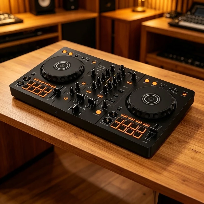 DDJ-FLX4 Beginner Portable Digital DJ Controller for Live Streaming Bar Performance Mixing