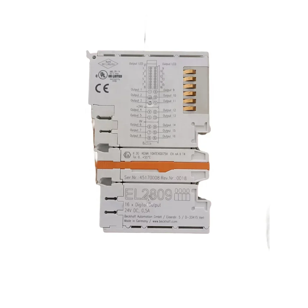00187288   Moduł KRC4 EtherCAT-clamp, 16 DO 24V/0,5A EL2809