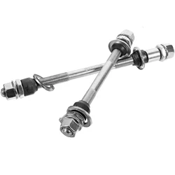 2Pcs Axle Road Bike Rear Repair Tool Mountain Front Shaft Iron Parts Bike Axle Wear-Resistant Mountain Bikes Cycling Part Supply