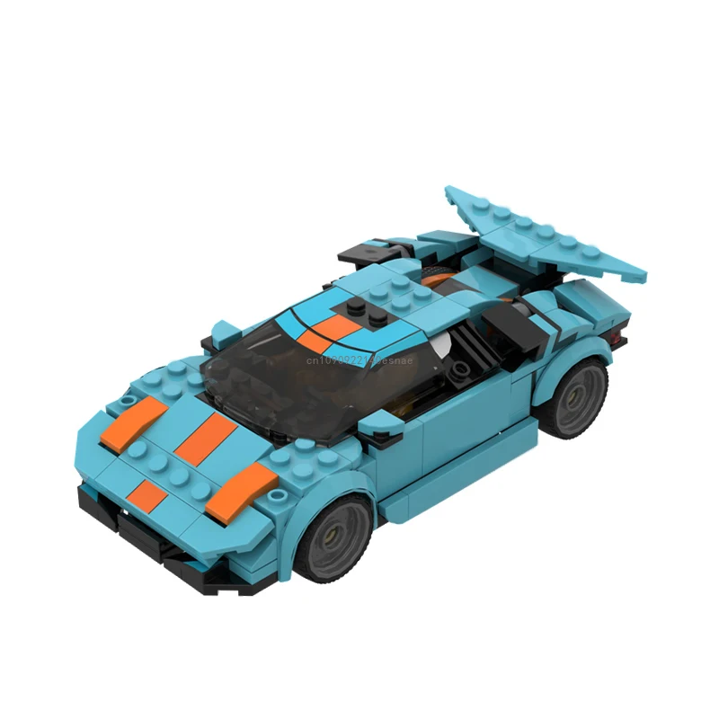 2024 Hot MOC Speed Champion City Car Countach Supercar Building Blocks Brick Racing Technique Creative Garage DIY Toys Kids Gift