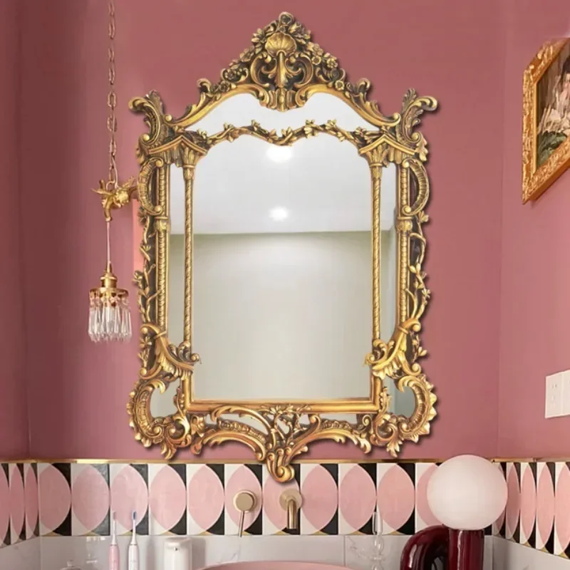 Hanging Bathroom Mirror Wall Light LED Star Aesthetic Vanity Modern Funky Mirror Cosmetics Portable Spiegel Wand Home Products