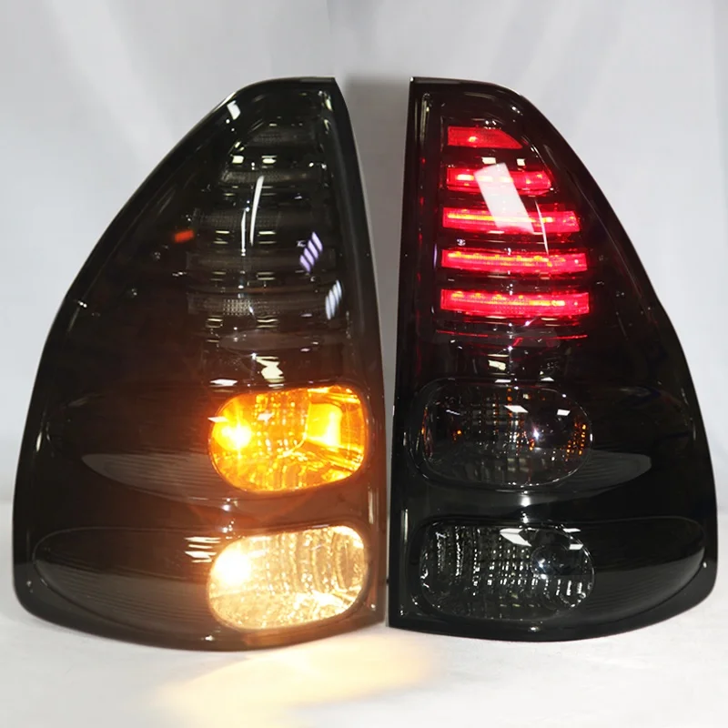 

Prado FJ120 Светодиодный задний фонарь 03-08 Черный корпус для Toyota