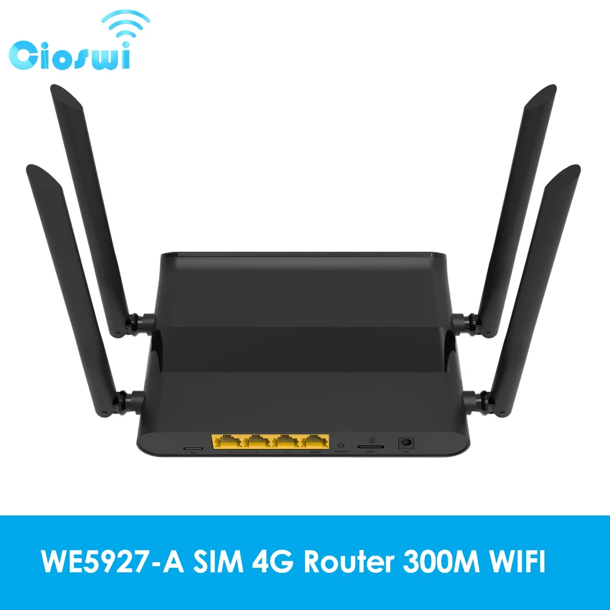 4G SIM Card Router 300Mbps 1200mbps Wifi Extender Internet Wireless Repeater Long Range EC200TEUHA Modem SD 3*LAN for 32 User