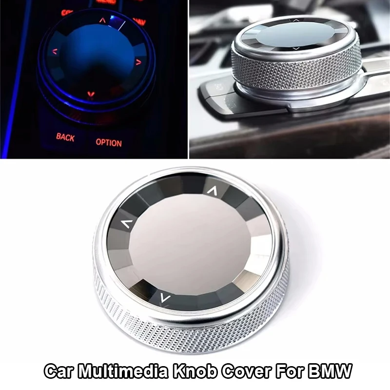 Car Multi Media Knob Cover Car Multimedia Button Cover For BMW 1 3 5 7 Series F20 F21 F10 F11 F07 F12 F25 F30 F34 F02