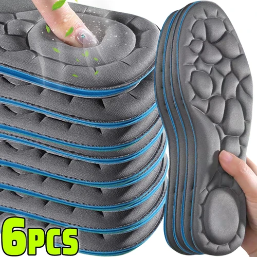 Plantillas de masaje 5D Unisex, zapatos deportivos súper suaves, plantilla para pies, cestas para correr, suela de zapato, soporte para arco, inserciones ortopédicas