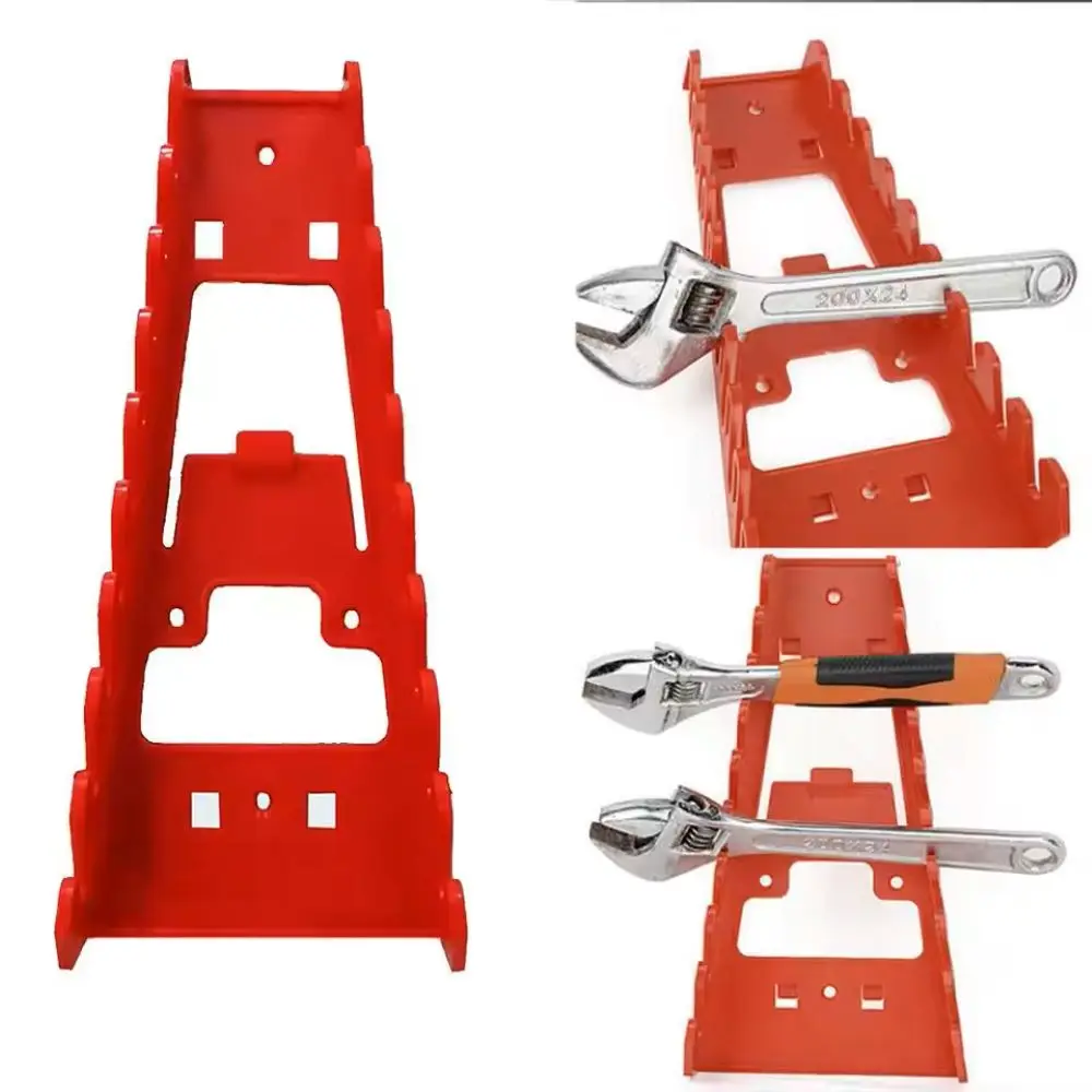 Red wrench storage rack, black wrench rack, plastic tray, socket storage tool rack, classification rack, standard wrench rack