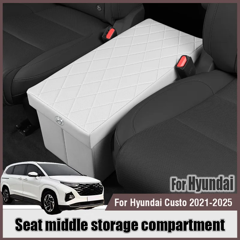 

Seat middle Organizer For Hyundai Custo 2021 2022 2023 2024 2025 Car Second Row Seat Center storage box backrest Interior