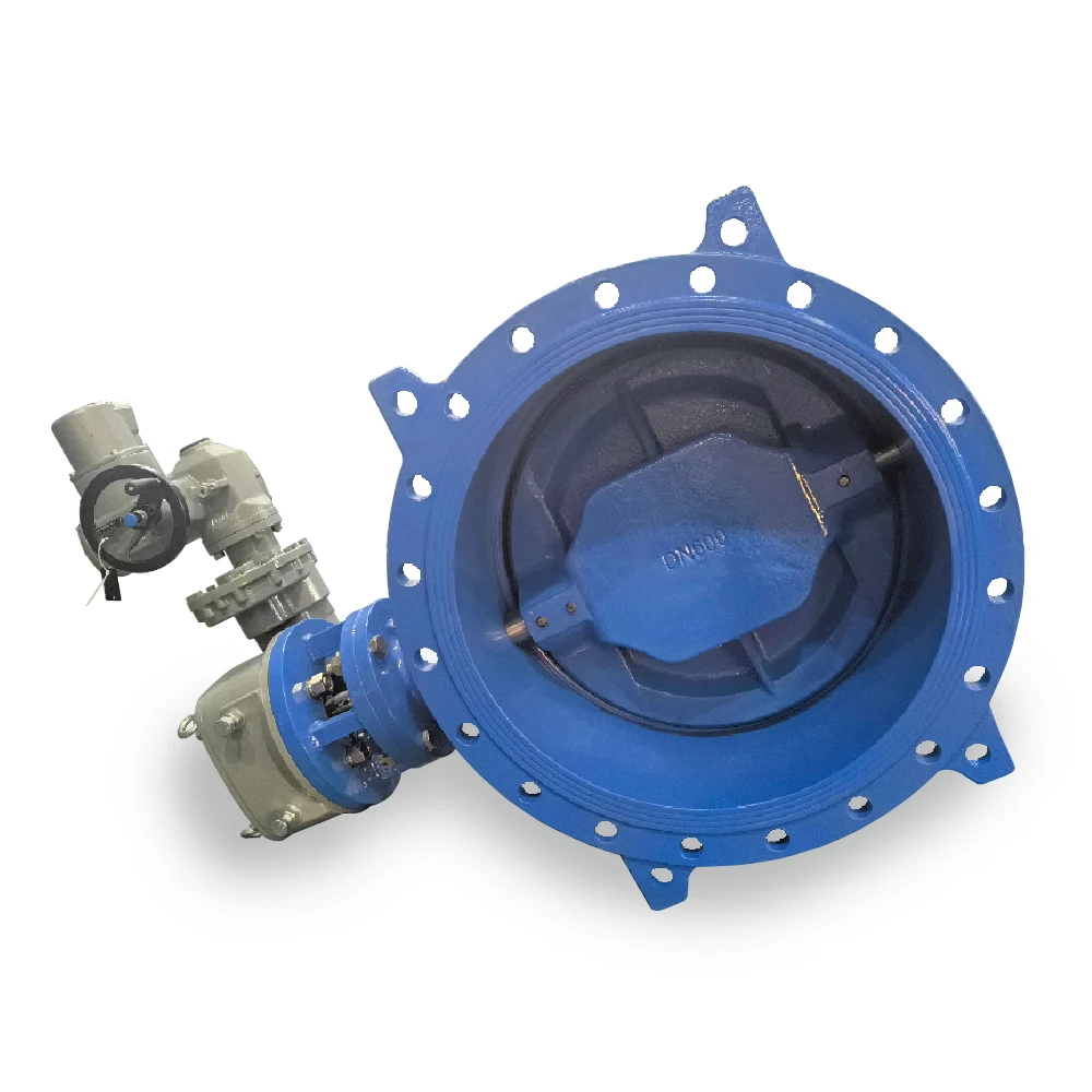 Motorized Eccentric Butterfly Valve DN150-3200 Ductile Cast Iron AOMA Electric Actuator Flange Ends PN10/PN16/PN25 18 Month