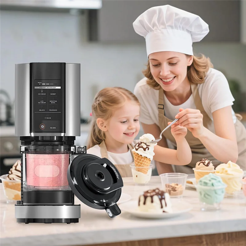 Ninja NC301 아이스크림 메이커와 호환되는 외부 뚜껑 그릇 NC299AMZ/NC301/NC300 시리즈 재사용 가능한 교체 부품-A77G