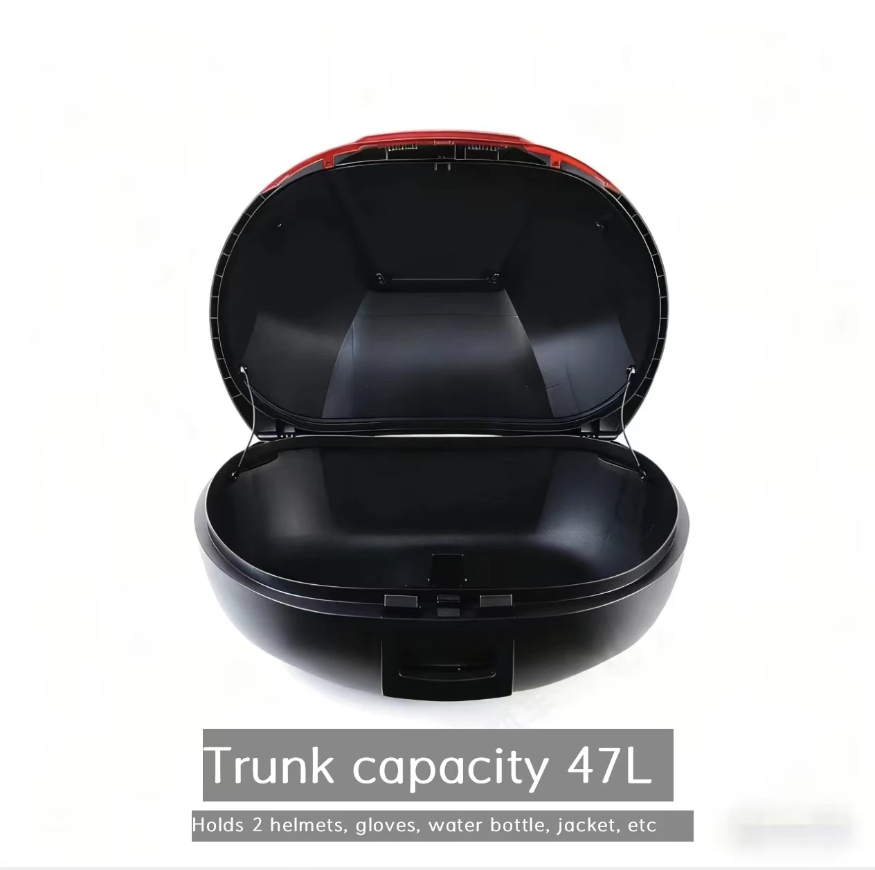 Maxi-Scooter Motor X-Size 47L Plastic PP/ABS Motorcycle Tail Box Top Baggage Luggage Accessories Parts