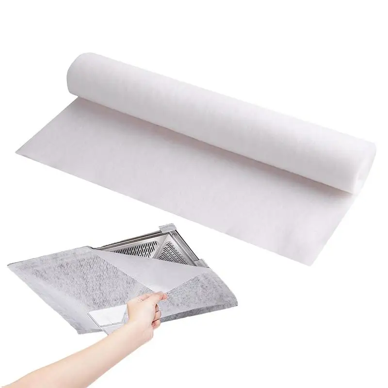 Range Hood Filter Paper Disposable Kitchen Hood Oil Absorption Paper 5m/10m Cuttable Non-woven Filters Cooker Hood