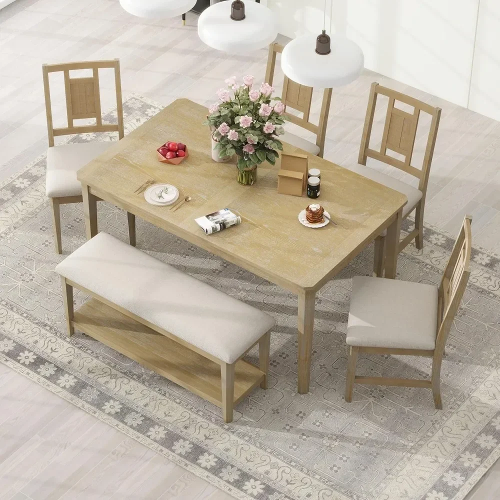 6-Piece Dining Table Set, 60