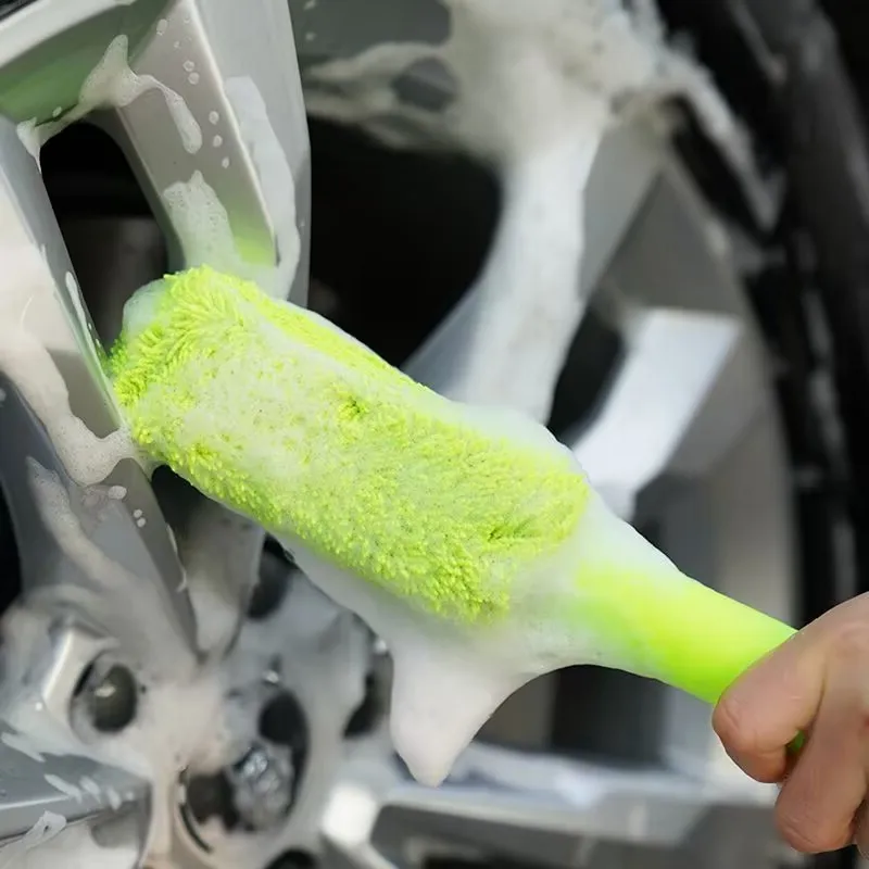 

Car Tyre Mud Wash Microfiber Auto Motorcycle Truck Cleaning Detailing Car Dry Wheel Tire Rim Clean Brush for Mazda car