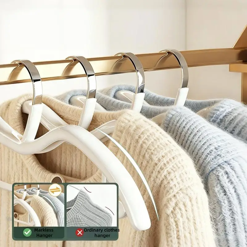 Clothes Hangers 5Pcs Short Neck Design Anti Slip No Scratch Thickened Durable Hanger for Home Daily Clothes Storage