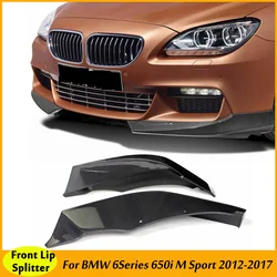 Carbon Fiber M6 Front Lip Bumper Diffuser Splitter For BMW F06 F12 F13 M Sport 640i 650i Body Kits 2012 - 2017 Convertible