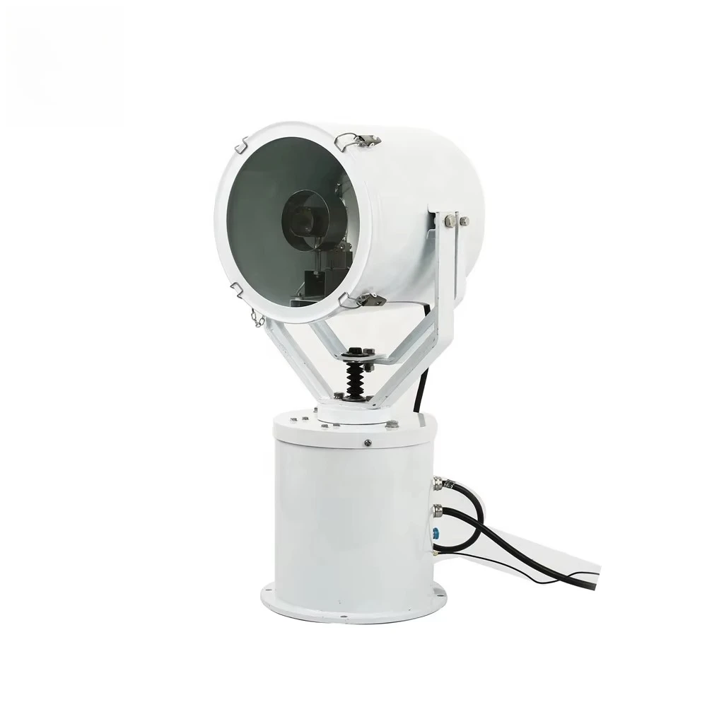 TG27-A 1000W 220V Halogen Searchlight 23000LM IP56 Stainless Steel with Remote Control & Joystick Box