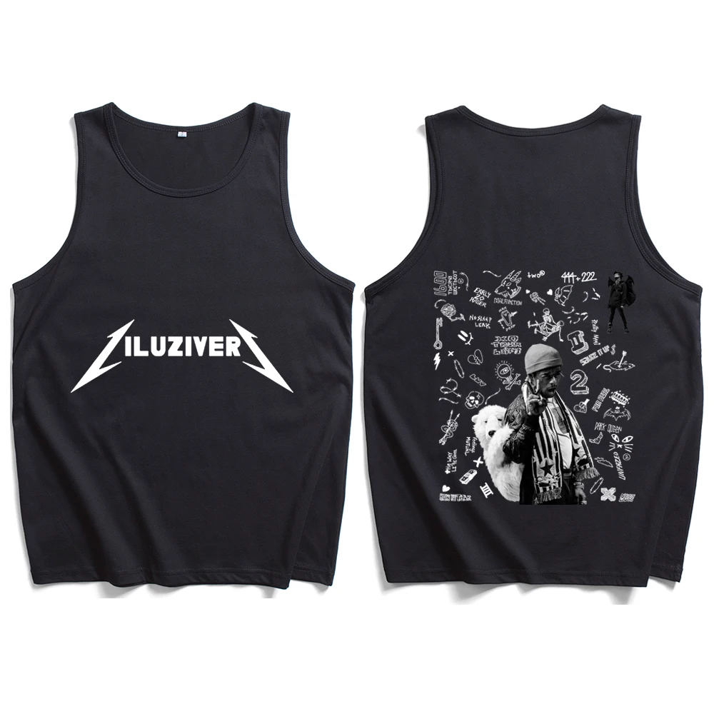 Lil Uzi Vert Luv Is Rage 2 2024 Tank Tops Vest T-Shirt Unisex Casual T-shirt Sleeveless Music Fans Gift Summer Regular Printing