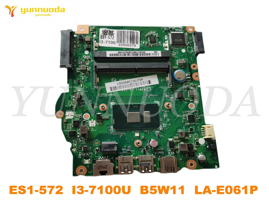 

B5W11 LA-E061P For ACER ES1-572 Laptop motherboard With I3-6006U I3-7100U CPU tested good