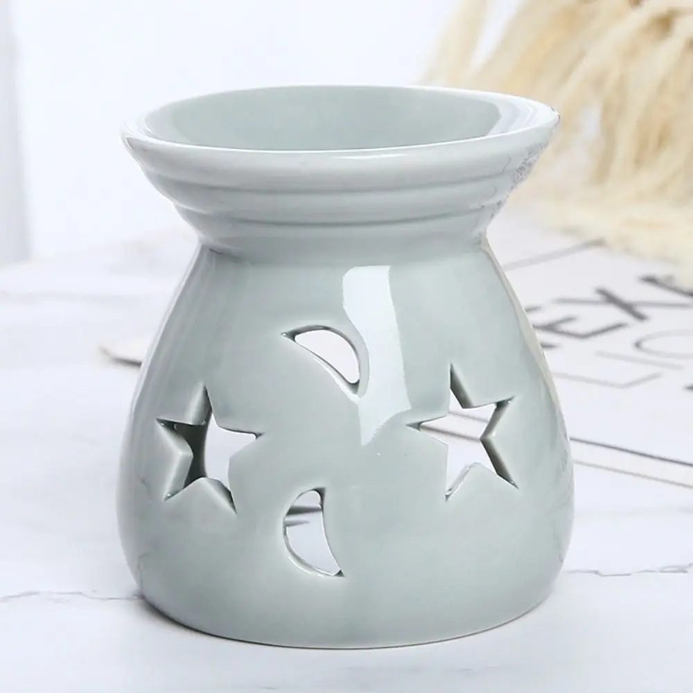 Small Star Moon Incense Burner Colorful Durable Candle Essential Oil Burner Creative Romantic Aroma Candle Holder Bar Counter