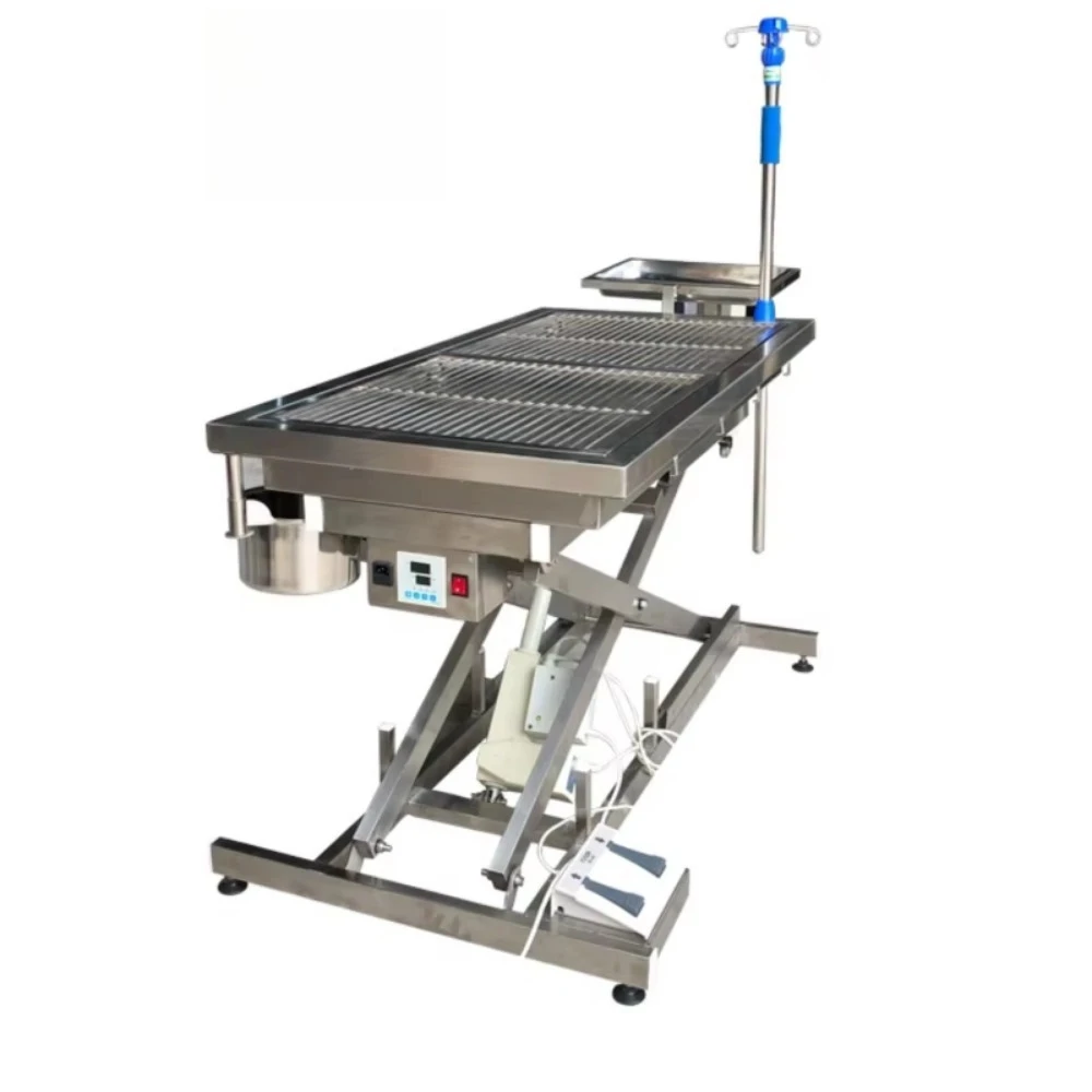 Stainless steel V-shaped operating table Veterinary examination equipment Advanced veterinary equipment