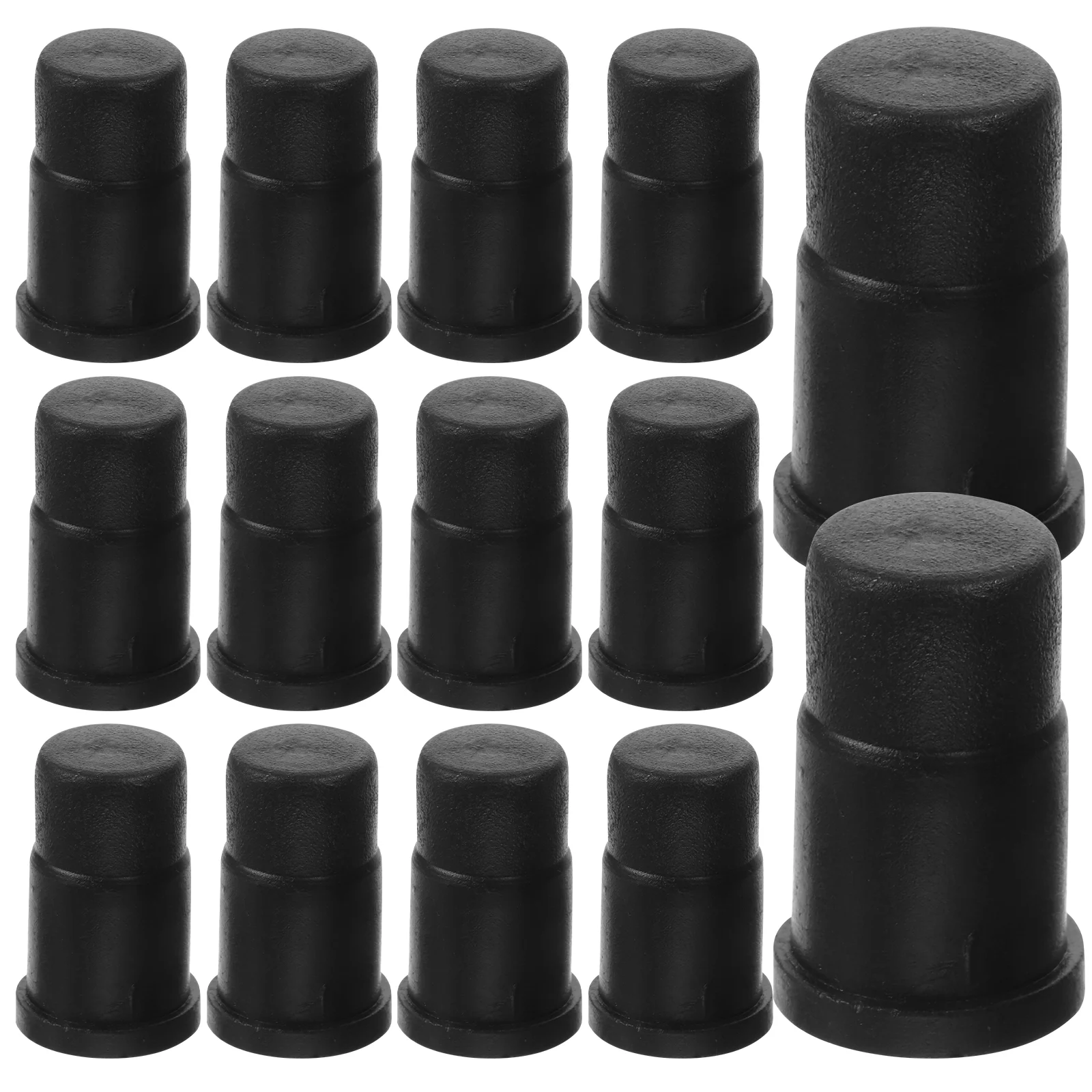 

40 Pcs Caster Rubber Cap Mounting for Chair Leg Furniture Insert Socket Wheels Stem Sleeves Inserts Abs Small Replacement